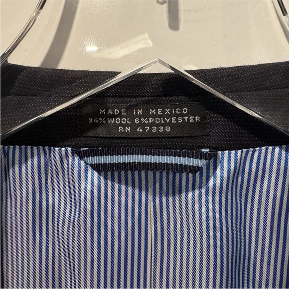 Tommy Hilfiger Navy Blue Two Button Blazer Jacket Sport Coat Men’s 44L - Picture 4 of 6